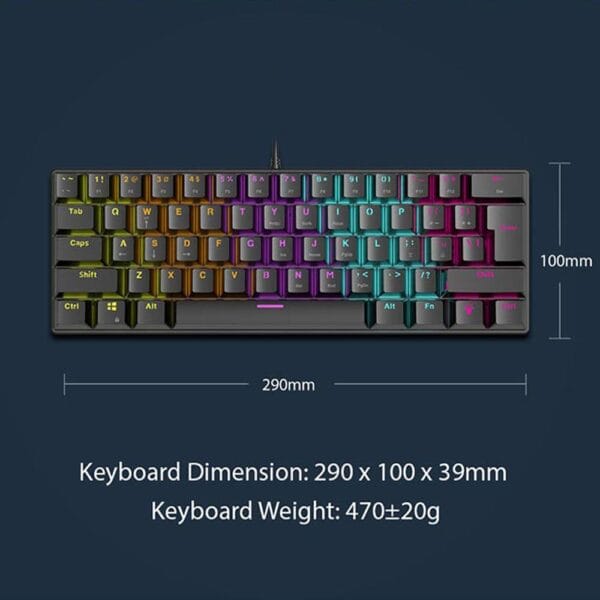 Armaggeddon MKA 1C NEO BLACK MECHANICAL KEYBOARD - Image 5