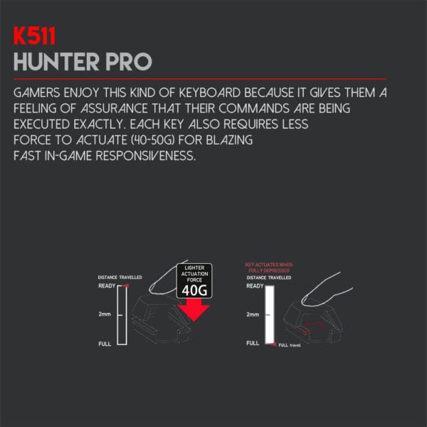FANTECH K511 HUNTER PRO Gaming Keyboard - Image 6