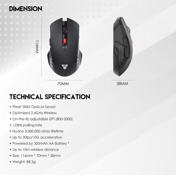 Fantech Raigor III WG12 Wireless Mouse - Image 5