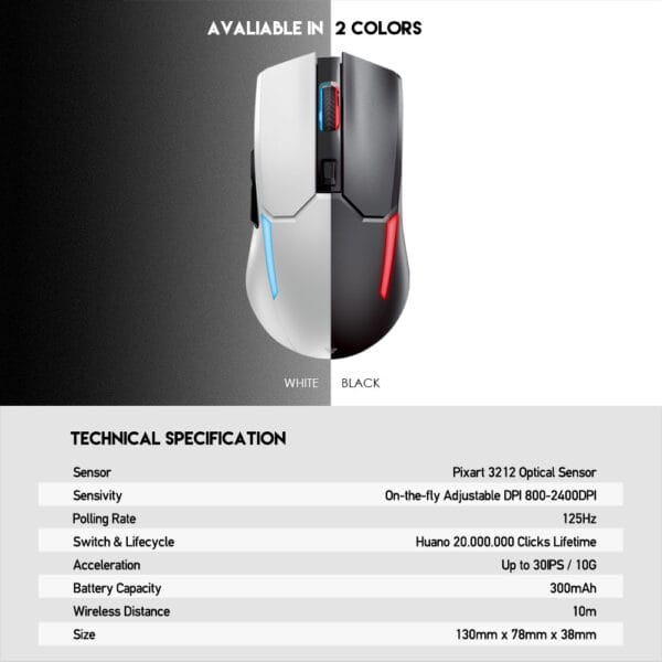 Fantech WGC2 Venom Wireless Mouse - Image 5