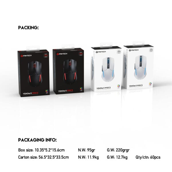Fantech WGC2 Venom Wireless Mouse - Image 4