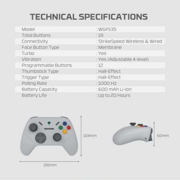 FANTECH WGP13S WIRELESS GAMEPAD - Image 8