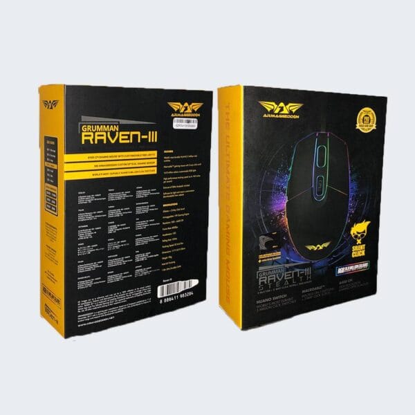 Armaggeddon Raven III Stealth Gaming Mouse - Image 3