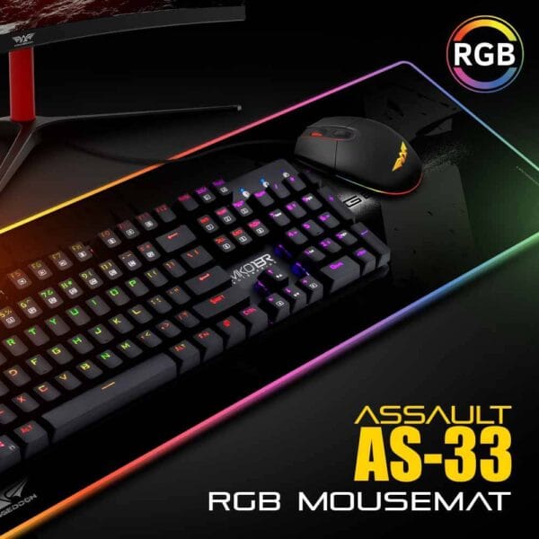 Armaggeddon Assault AS-33R RGB Mouse Mat - Image 3