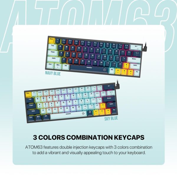 FANTECH ATOM63 MK874V2 MECHANICAL GAMING KEYBOARD - Image 2