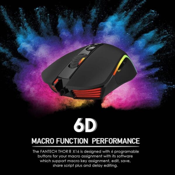 Fantech THOR II X16V2 Macro RGB Gaming Mouse - Image 8