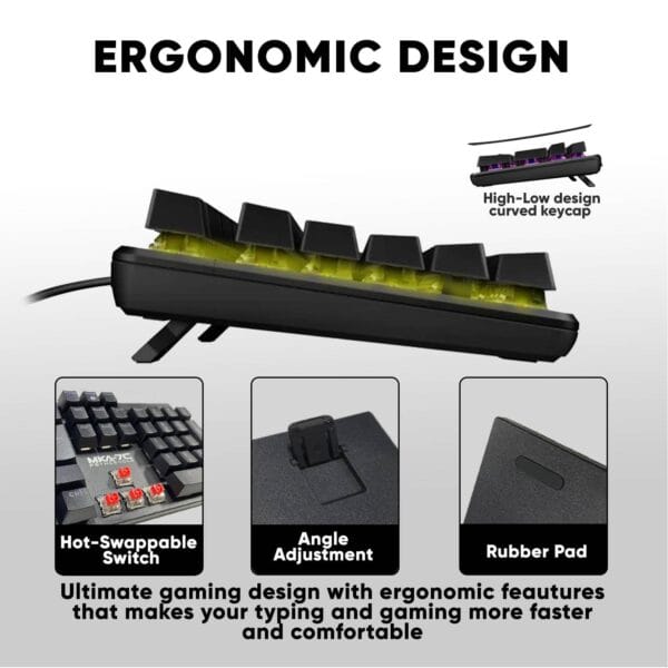 Armaggeddon MKA-7C Mechanical Gaming Keyboard - Image 3