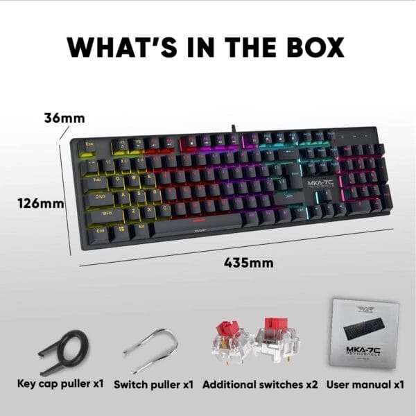 Armaggeddon MKA-7C Mechanical Gaming Keyboard - Image 6