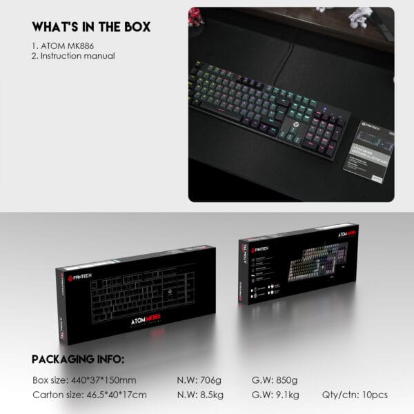 Fantech MK886 V2 Mechanical Keyboard - Image 2