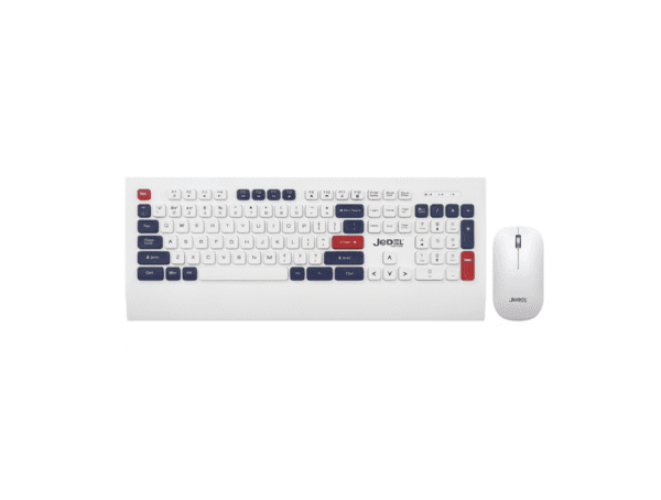 JEDEL WS671 WHITE WIRELESS COMBO