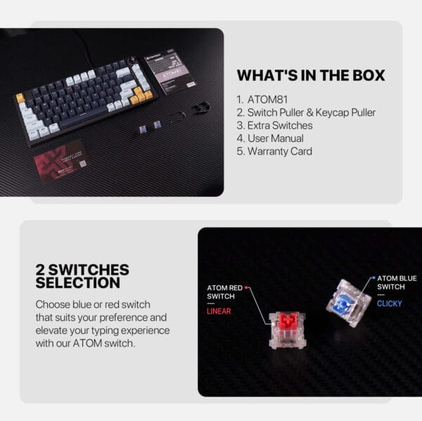 FANTECH ATOM81 MK875V2 MECHANICAL GAMING KEYBOARD - Image 6