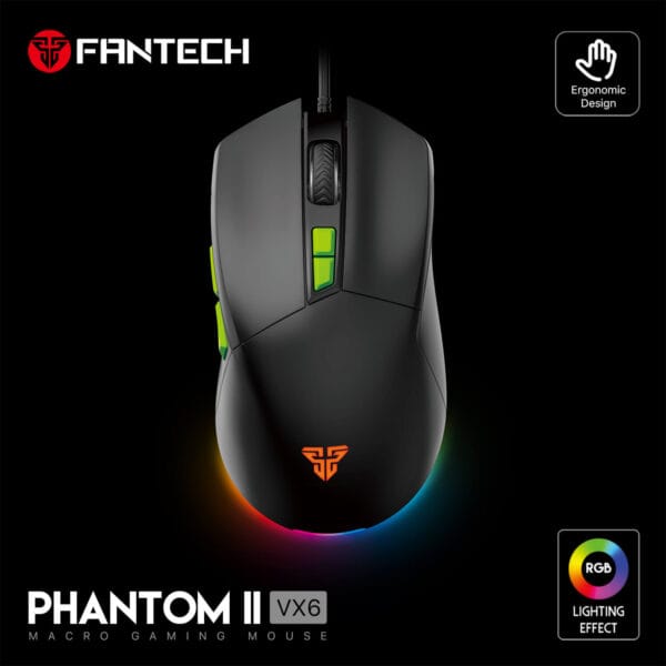 Fantech VX6 Phantom II Macro RGB Gaming Mouse
