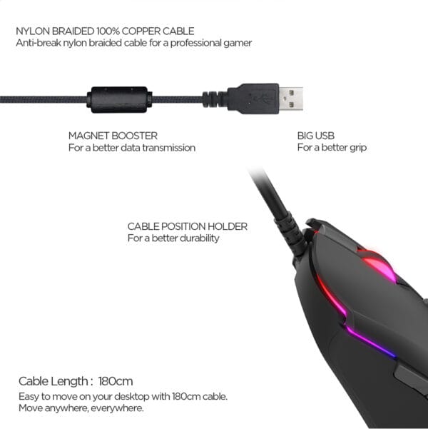 FANTECH X17 BLAKE GAMING MOUSE - Image 4
