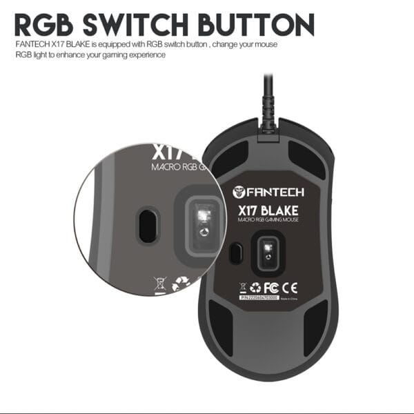 FANTECH X17 BLAKE GAMING MOUSE - Image 10