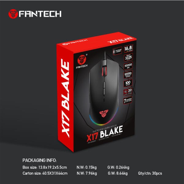 FANTECH X17 BLAKE GAMING MOUSE - Image 8