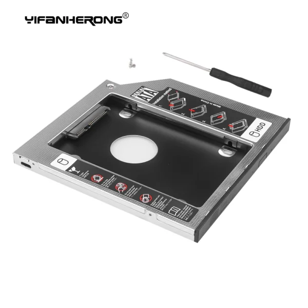 Laptop Second Hard Disk SSD Caddy - 9.5mm - Image 2