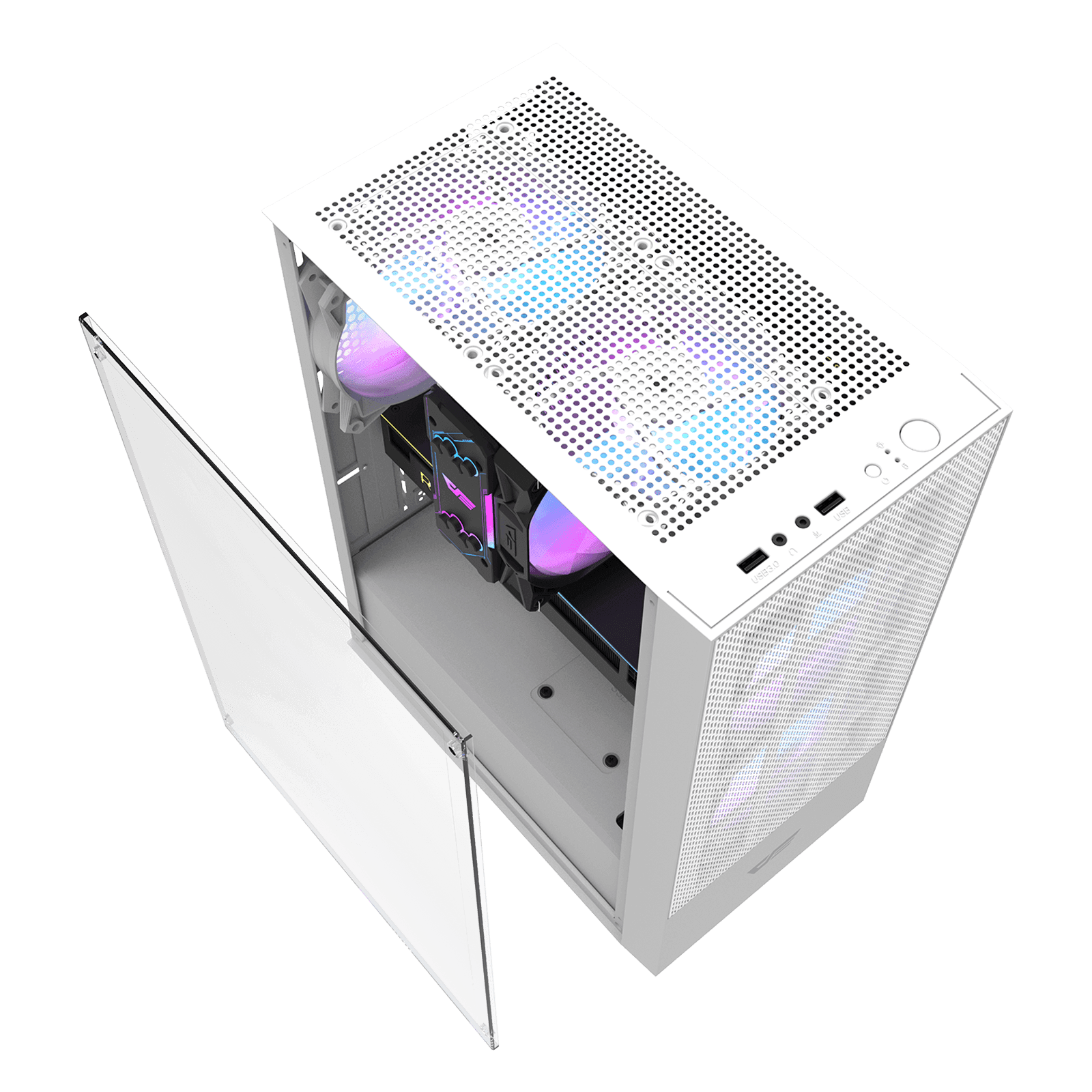 darkFlash A290 White Gaming Case - Image 5