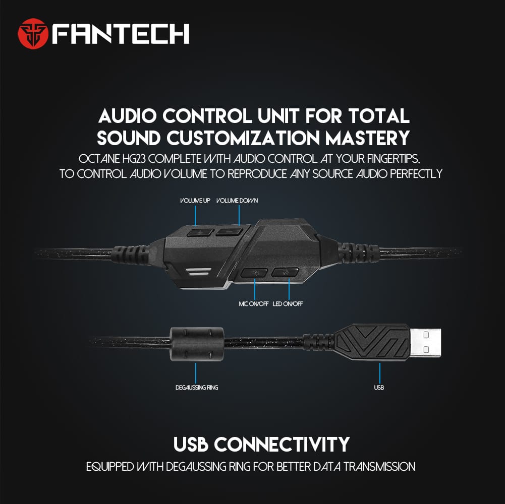 FANTECH HG23 OCTANE 7.1 Surround Gaming Headset - Image 5