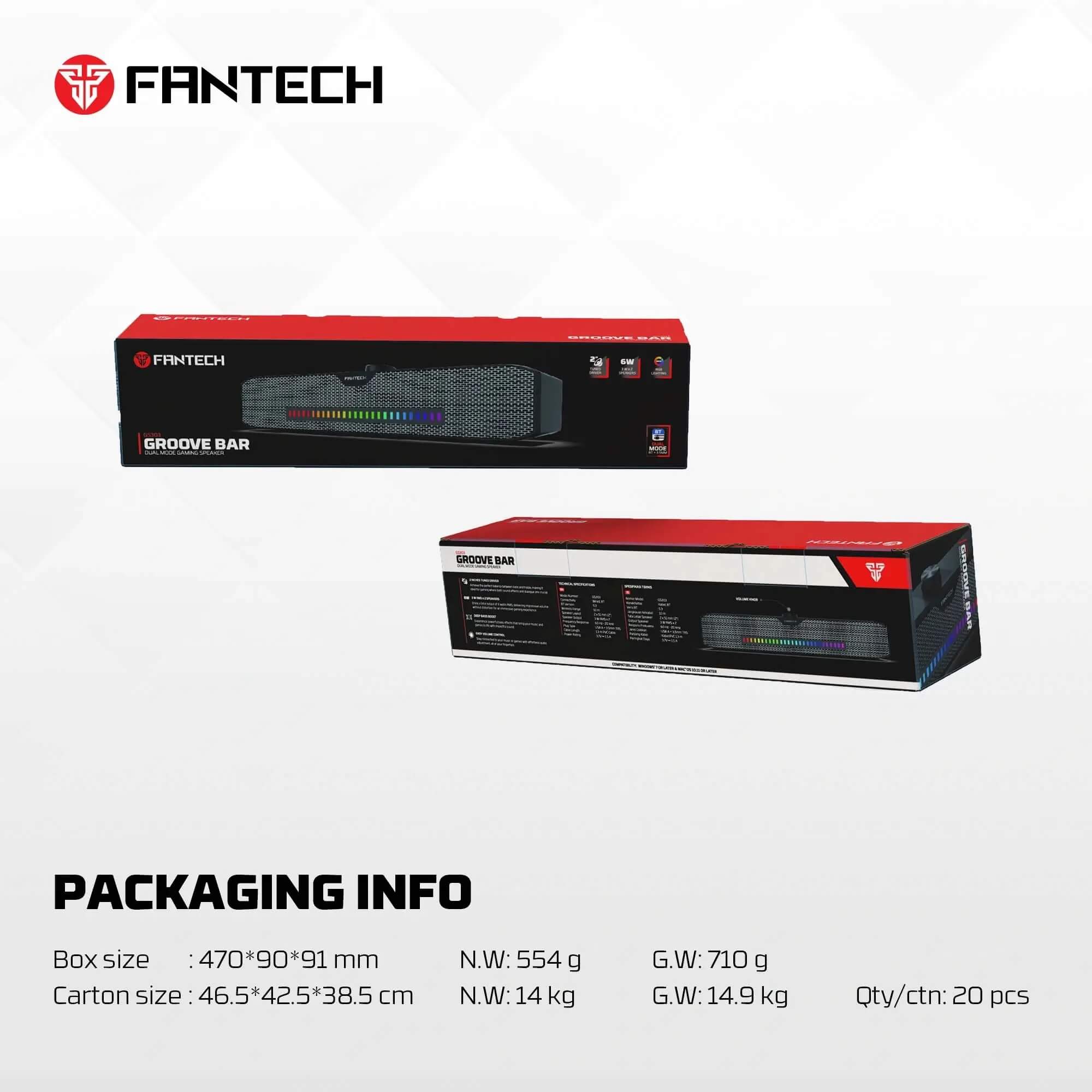 FANTECH GS303 GROOVE BAR GAMING SPEAKER - Image 6