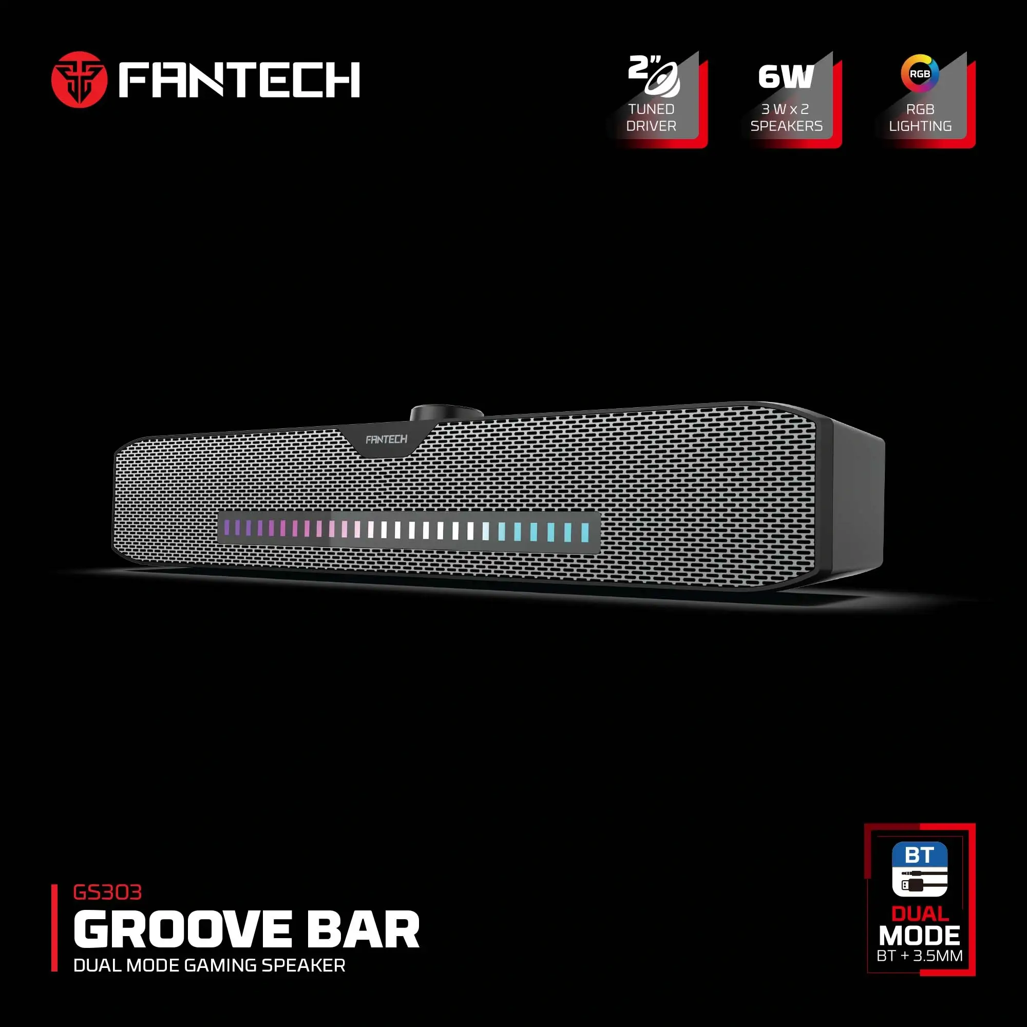 FANTECH GS303 GROOVE BAR GAMING SPEAKER - Image 7