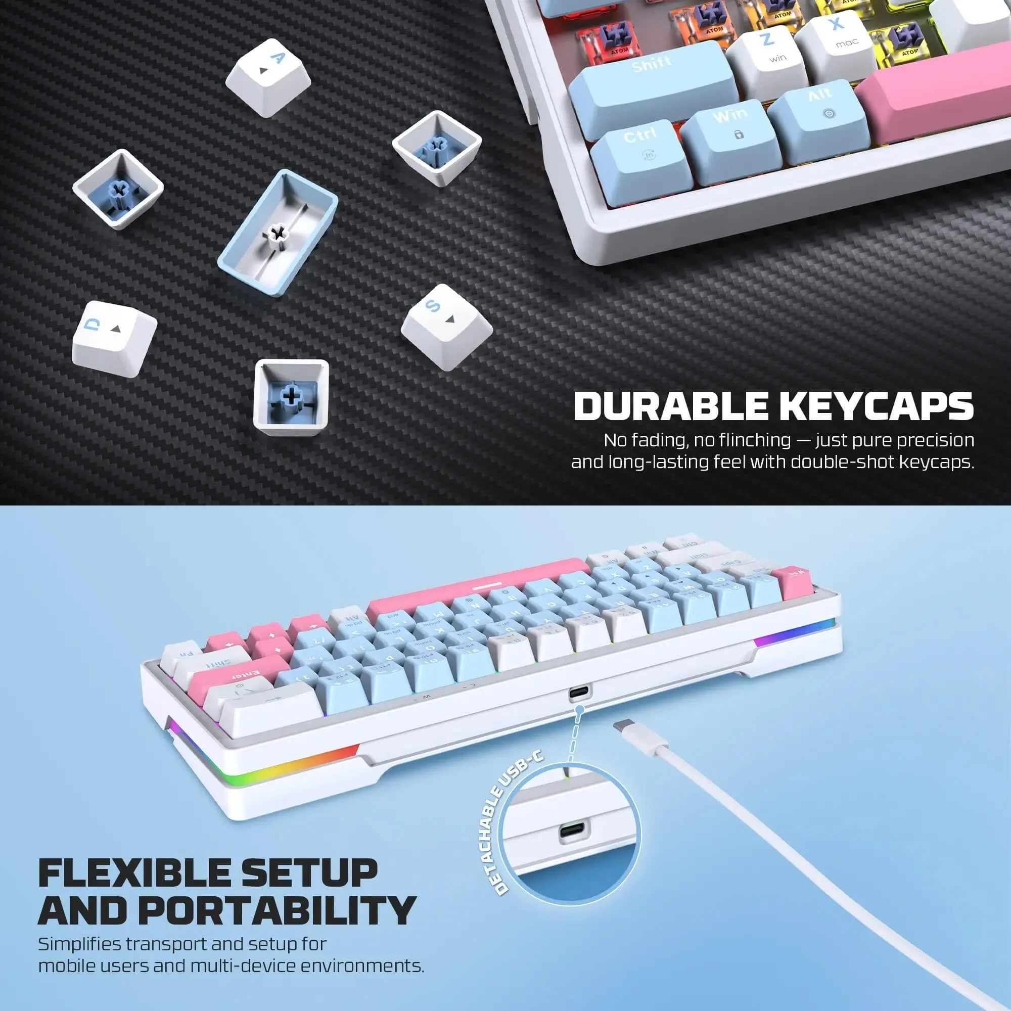 FANTECH MK611 Mechanical Gaming Keyboard - Image 5